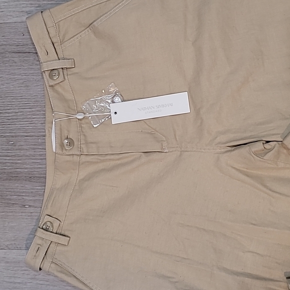 Jonathan Simkhai standard size 6 womens cuffed pants. NEW WITH TAGS - Picture 3 of 9